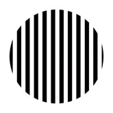 Lofaris Black And White Lins Simple Round Baby Shower Backdrop